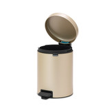 brabantia NewIcon Pedal Bin 5L - Metallic Gold