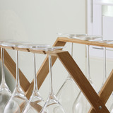 Williamsware Bamboo Collapsible Wine Glass Holder