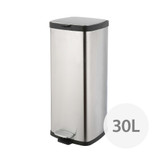 Stainless Steel Rectangular Pedal Rubbish Bin 30L