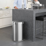 simplehuman 45L Semi-Round Sensor Stainless Steel Rubbish Bin