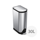 simplehuman 30L Butterfly Step Stainless Steel Rubbish Bin