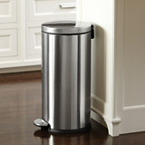 simplehuman 30L Round Stainless Steel Rubbish Bin