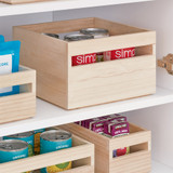 iDesign EcoWood Stackable Storage Bin - Large