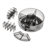 iDesign x Sarah Tanno Rotating Makeup Organiser - Smoke