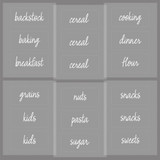 iDesign x The Home Edit Clear Pantry Labels - 18 Pack