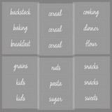 iDesign x The Home Edit Clear Pantry Labels - 18 Pack