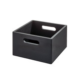 iDesign x The Home Edit Wooden All-Purpose Bin Medium - Black