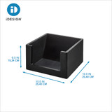 iDesign x The Home Edit Wooden Open Front Bin Medium - Black