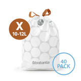 brabantia PerfectFit Bin Bags 10-12L Code X - 40 Pack