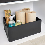 iDesign x The Home Edit Wooden All-Purpose Bin Extra Large - Black