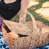 Woven Water Hyacinth Picnic Basket