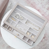 Stackers Supersize Drawer Jewellery Box Glass Lid Layer - Taupe