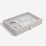 Stackers Supersize Drawer Jewellery Box Glass Lid Layer - Taupe