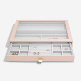 Stackers Supersize Drawer Jewellery Box Glass Lid Layer - Blush