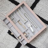 Stackers Supersize Drawer Jewellery Box Glass Lid Layer - Blush