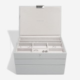 Stackers Classic Trinket & Ring Jewellery Box Layer - Pebble Grey