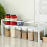 WilliamsWare Additional Rail for Shallow Stackable Kitchen Shelf 70cm Wide - White