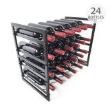 WilliamsWare Stackable Wine Rack 6x4 24 Bottle Howards Storage World