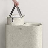 Joseph Joseph Tota 90L Separation Laundry Basket - Ecru