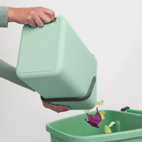 brabantia Sort & Go Waste Bin 12L - Jade Green