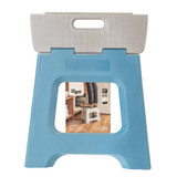 Vigar Compact 32cm Folding Step Stool - Blue Print