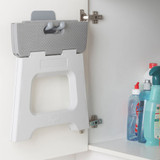 Vigar Compact 27cm Folding Step Stool - Grey