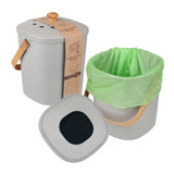 White Magic Eco Basics Compost Bin 6L - Granite