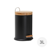White Magic Eco Basics Rubbish Bin 3L - Black