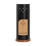 White Magic Eco Basics Toilet Roll Holder - Black