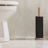 White Magic Eco Basics Toilet Brush - Black