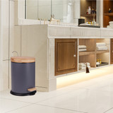 White Magic Eco Basics Rubbish Bin 5L - Charcoal