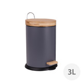 White Magic Eco Basics Rubbish Bin 3L - Charcoal