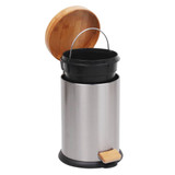 White Magic Eco Basics Rubbish Bin 3L - Stainless Steel