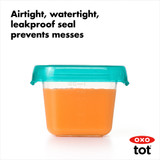 OXO TOT BABY BLOCKS FREEZER STORAGE CONTAINERS 6OZ - TEAL