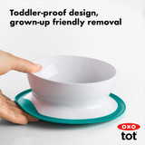 OXO TOT STICK & STAY SUCTION BOWL - TEAL