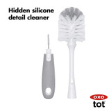 OXO Tot Bottle Brush, Detail Cleaner & Stand - Grey