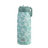 Oasis Stainless Steel Sports Straw Drink Bottle 780ml - Green Paisley