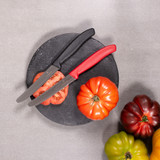 Victorinox Steak & Tomato Knife Round Tip Wavy Edge - Black