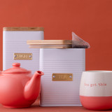 Typhoon Otto Square Tea Canister - White