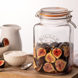 Kilner Square Clip Top Glass Jar - 3L