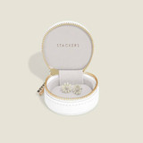 Stackers Oyster Travel Jewellery Box - Pebble White