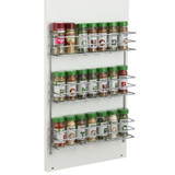 3 Tier Wall Mount Wire Spice Rack - Chrome