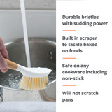 Full Circle Be Good Dish Brush - White