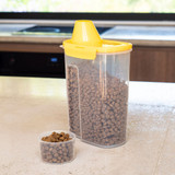 Lock & Lock Pet Food Storage Container with Easy Pour Lid and Cup 2.4L