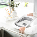 Collapse-A Extendable Sink Drainer with Plug