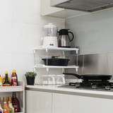 Algo Stackable Kitchen Pantry Shelf - White