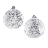 Tovolo Ornamental Christmas Tree & Snowflake Ice Moulds - Set of 2