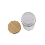 Appetito Glass Spice Jar Round with Bamboo Shaker Lid - 85ml