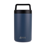 Oasis Stainless Steel Insulated Food Flask with Handle 700ml - Indigo