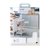 Vigar Klar Rectangular 3 Tier Shelf - Light Grey